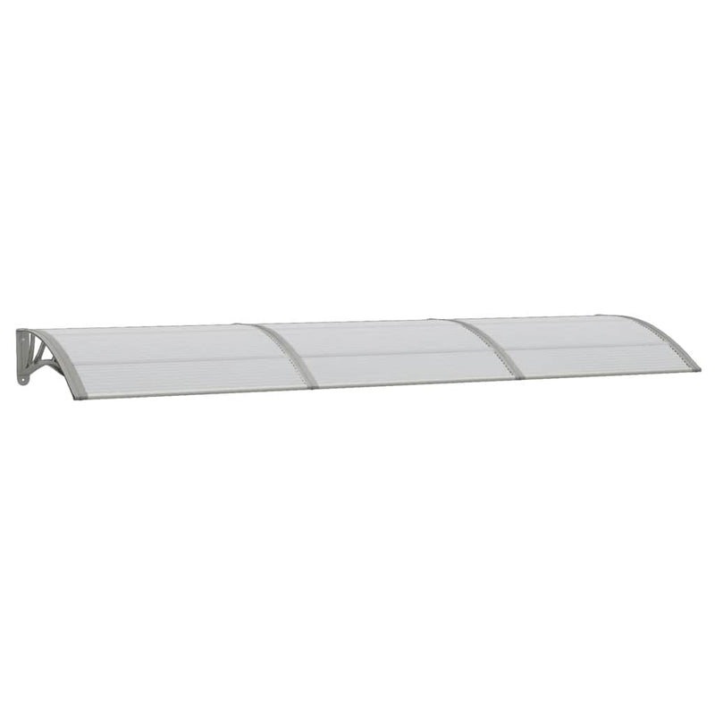 Load image into Gallery viewer, Vidaxl deurluifel 300x75 cm polycarbonaat grijs