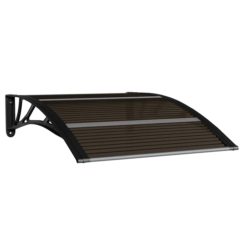 Load image into Gallery viewer, Vidaxl deurluifel zwart 100x75 cm polycarbonaat