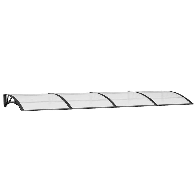 Load image into Gallery viewer, Vidaxl deurluifel 350x100 cm polycarbonaat zwart
