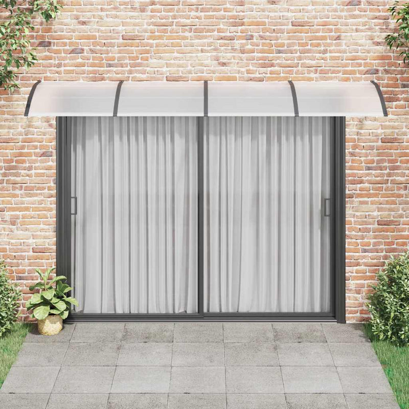 Load image into Gallery viewer, Vidaxl deurluifel 350x100 cm polycarbonaat zwart