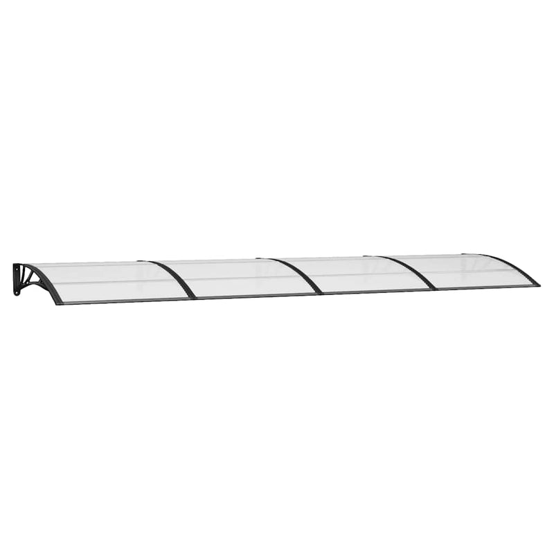 Load image into Gallery viewer, Vidaxl deurluifel 400x100 cm polycarbonaat zwart
