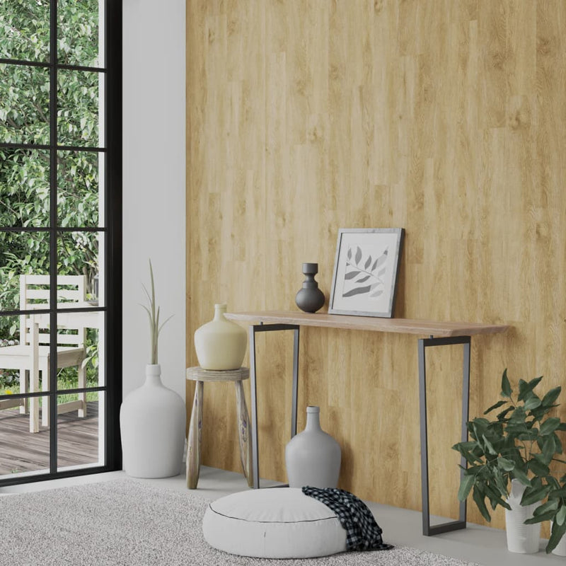 Load image into Gallery viewer, Vidaxl wandpanelen houtlook 2,06 m² pvc bruin