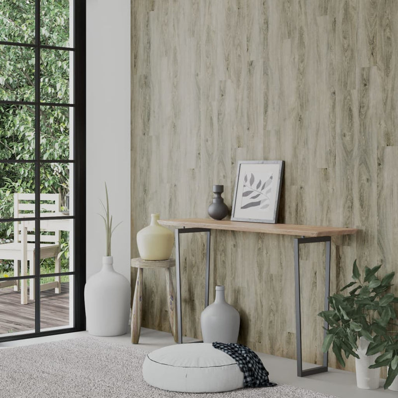 Load image into Gallery viewer, Vidaxl wandpanelen houtlook 2,06 m² pvc grijs