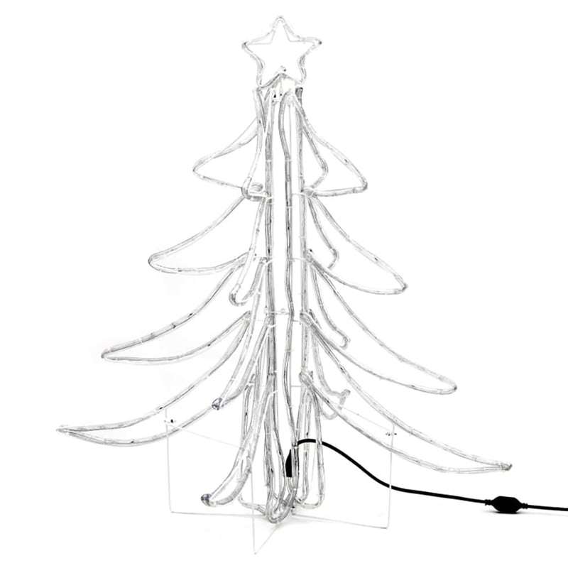 Load image into Gallery viewer, VidaXL Kerstfiguur boom 3 st inklapbaar met LED's 87x87x93 cm warmwit