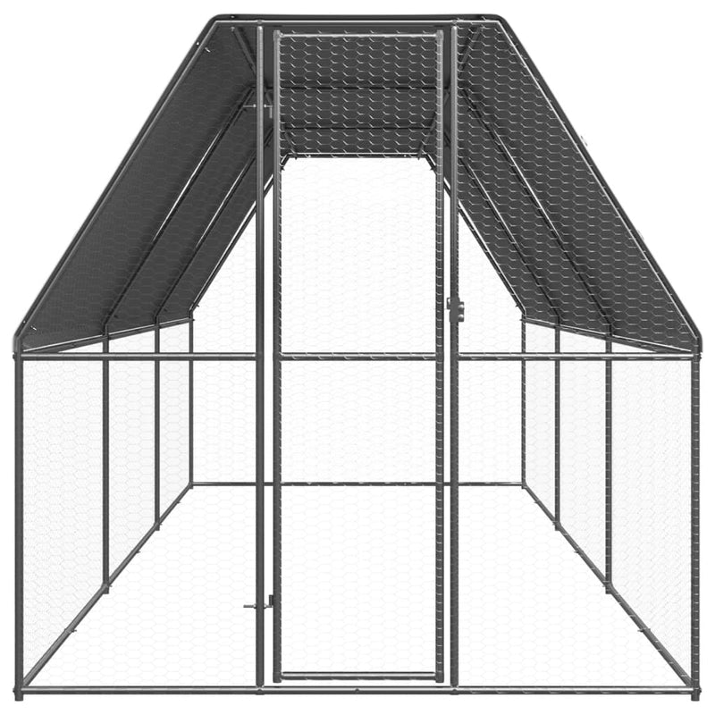 Load image into Gallery viewer, VidaXL Buitenhok voor kippen 2x6x2 m gegalvaniseerd staal