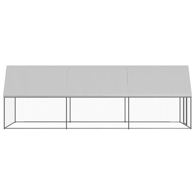Load image into Gallery viewer, VidaXL Buitenhok voor kippen 2x6x2 m gegalvaniseerd staal