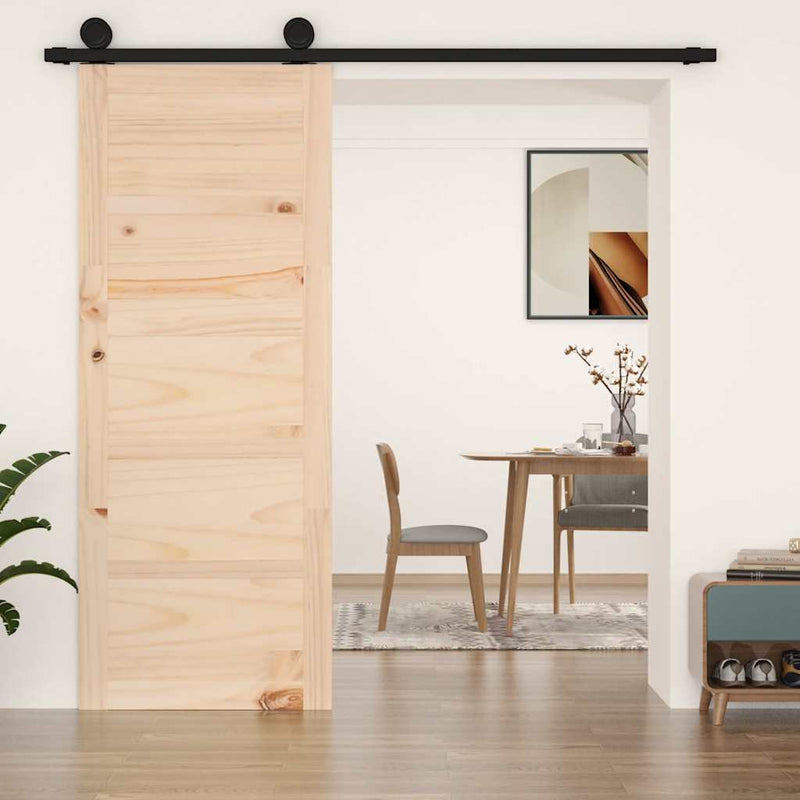 Afbeelding laden in galerijviewer, Vidaxl schuifdeur 80x1,8x204,5 cm massief grenenhout