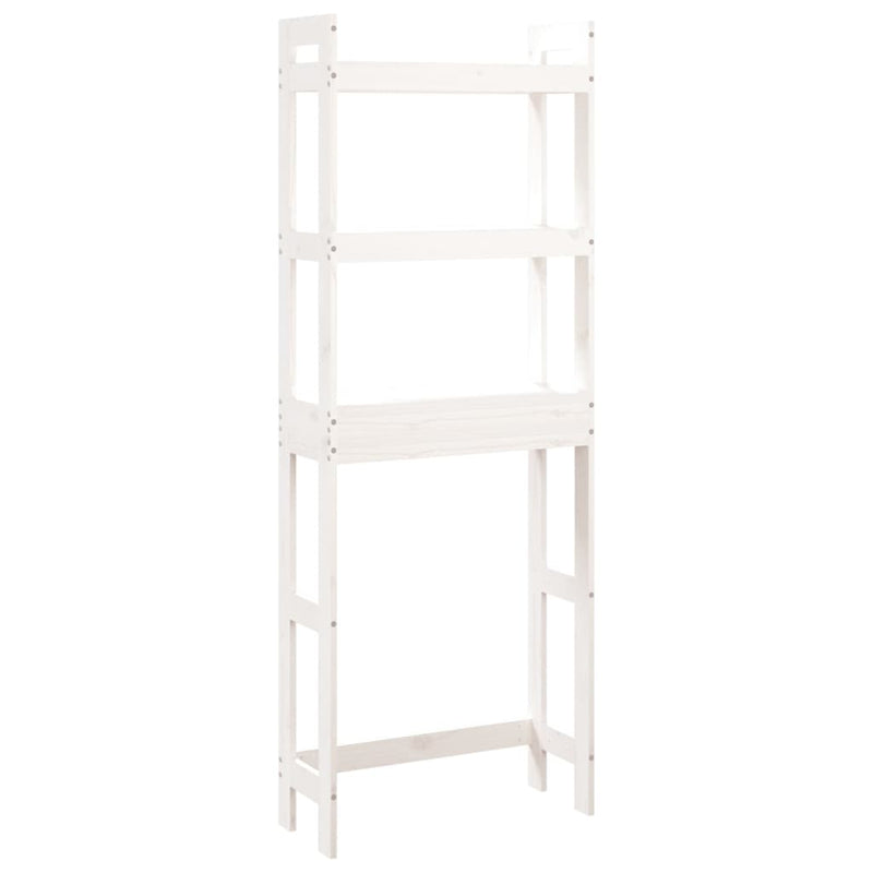 Load image into Gallery viewer, Vidaxl toiletrek 63x26x171 cm massief grenenhout wit
