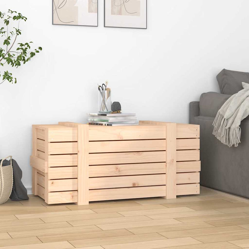 Cargue la imagen en el visor de la galería, Vidaxl opbergbox 91x40,5x42 cm massief grenenhout