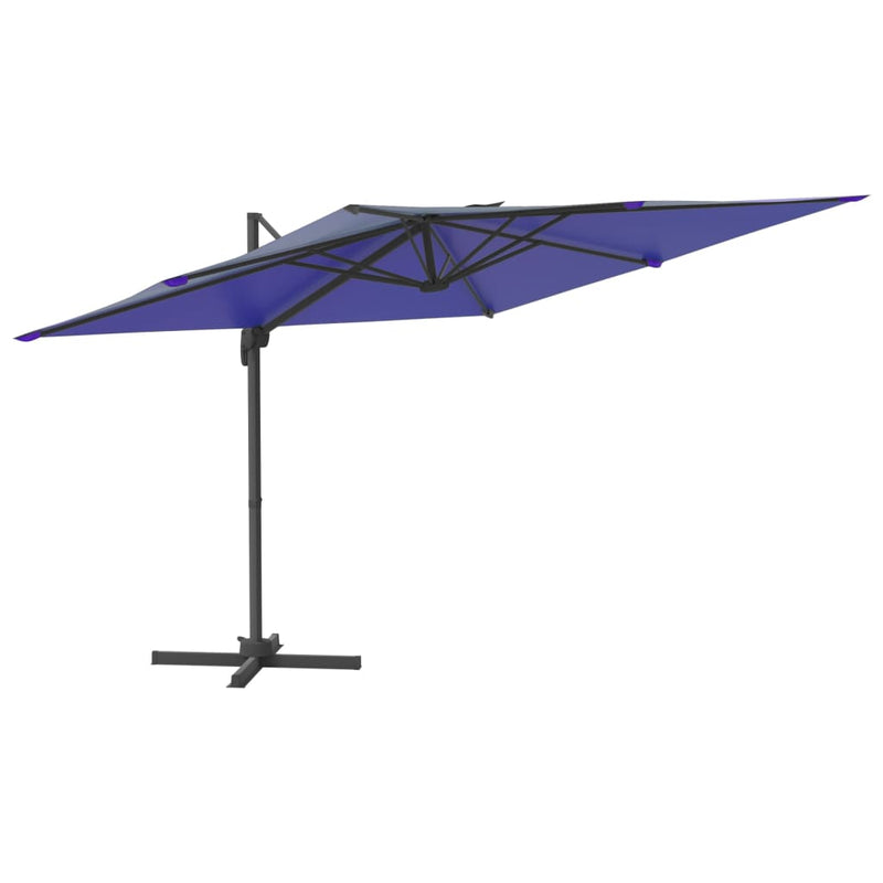 Load image into Gallery viewer, Vidaxl zweefparasol met aluminium paal 400x300 cm azuurblauw