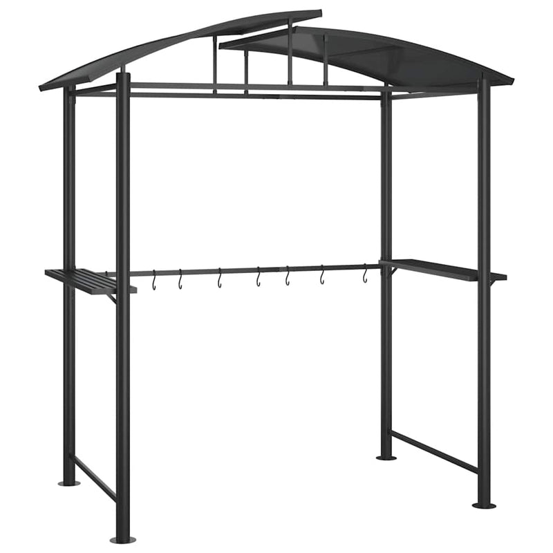 Afbeelding laden in galerijviewer, Vidaxl barbecue-overkapping 210x114x230 cm staal antracietkleurig