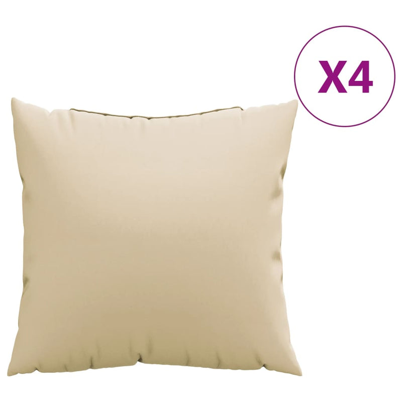 Load image into Gallery viewer, Vidaxl bankkussens 4 st 60x60 cm stof beige