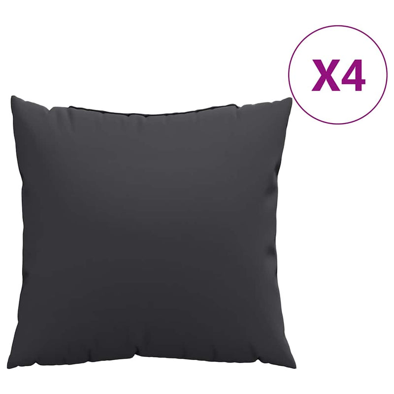 Laden Sie das Bild in Galerie -Viewer, Vidaxl bankkussens 4 st 60x60 cm stof zwart