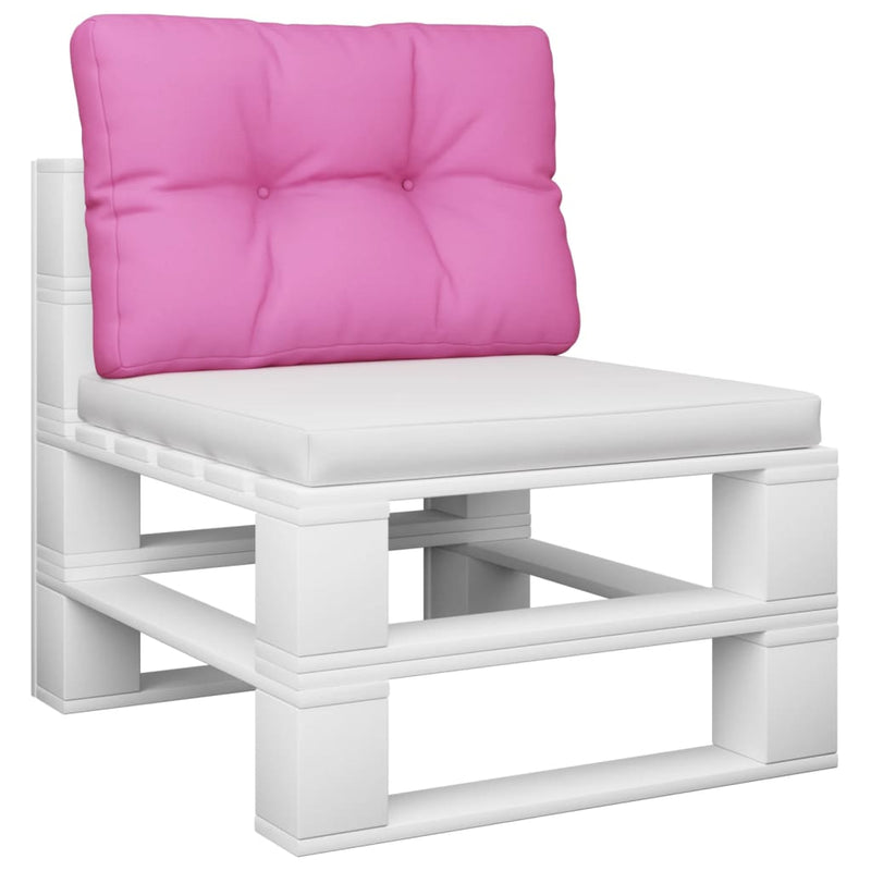 Afbeelding laden in galerijviewer, Vidaxl palletkussen 50x40x12 cm stof roze