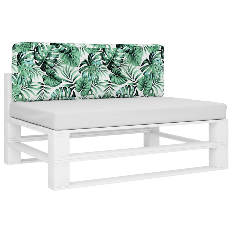 Load image into Gallery viewer, VidaXL Palletkussen 120x40x12 cm stof bladpatroon