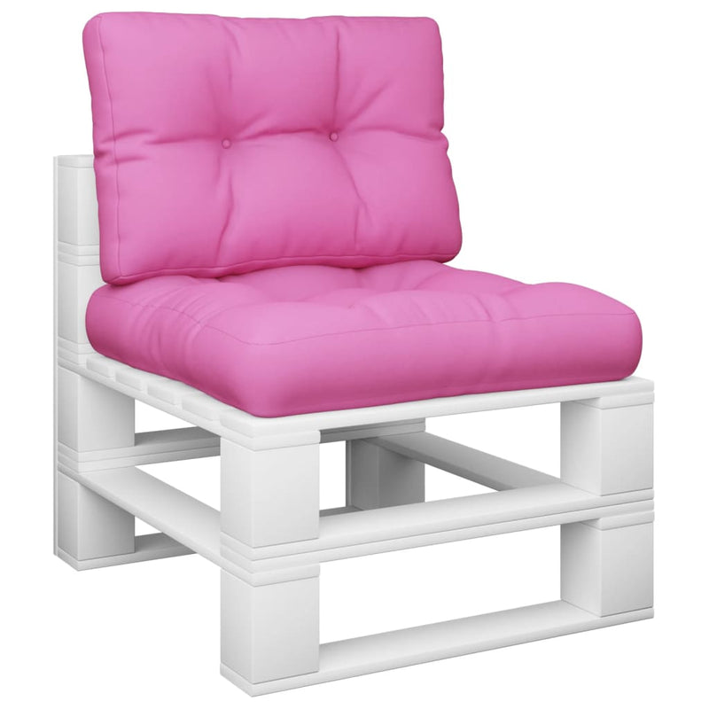 Afbeelding laden in galerijviewer, Vidaxl palletkussens 2 st stof roze