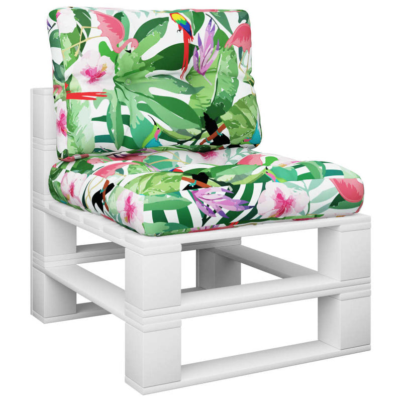 Load image into Gallery viewer, Vidaxl palletkussens 2 st stof meerkleurig