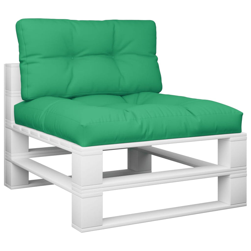 Load image into Gallery viewer, Vidaxl palletkussens 2 st stof groen
