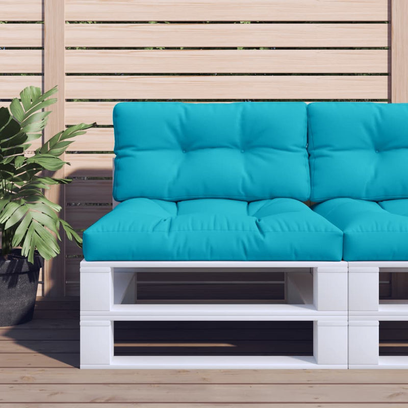 Load image into Gallery viewer, Vidaxl palletkussens 2 st stof turquoise