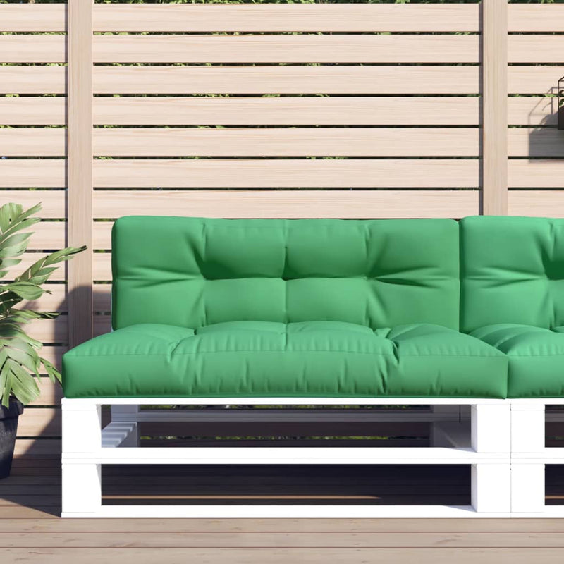 Load image into Gallery viewer, Vidaxl palletkussens 2 st stof groen