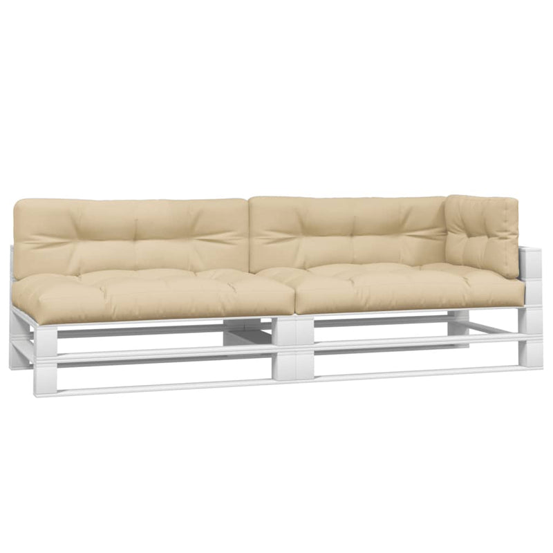 Afbeelding laden in galerijviewer, Vidaxl palletkussens 5 st stof beige