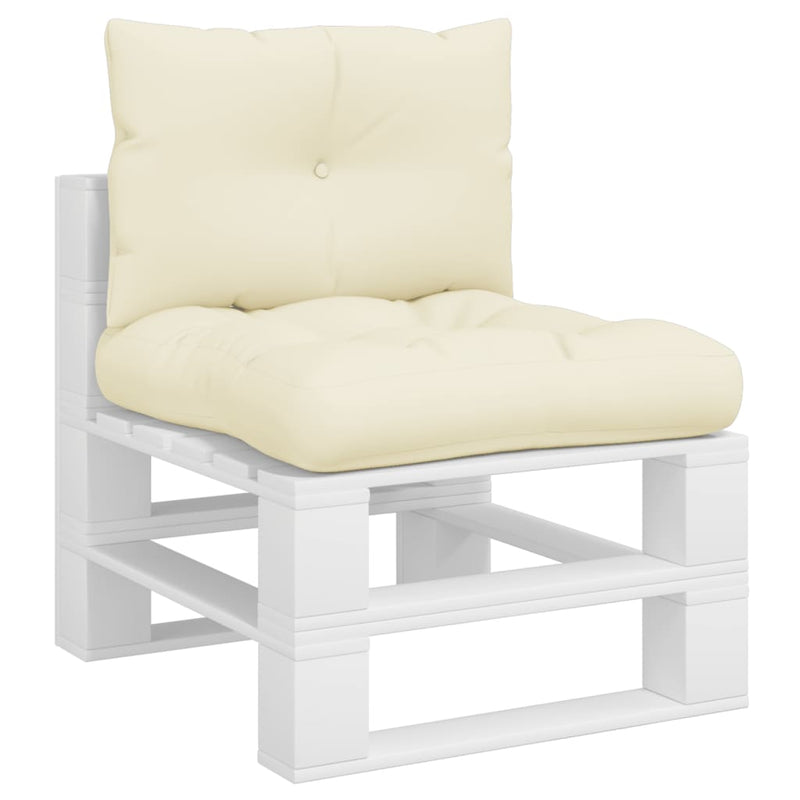 Load image into Gallery viewer, Vidaxl palletkussens 2 st stof crèmekleurig