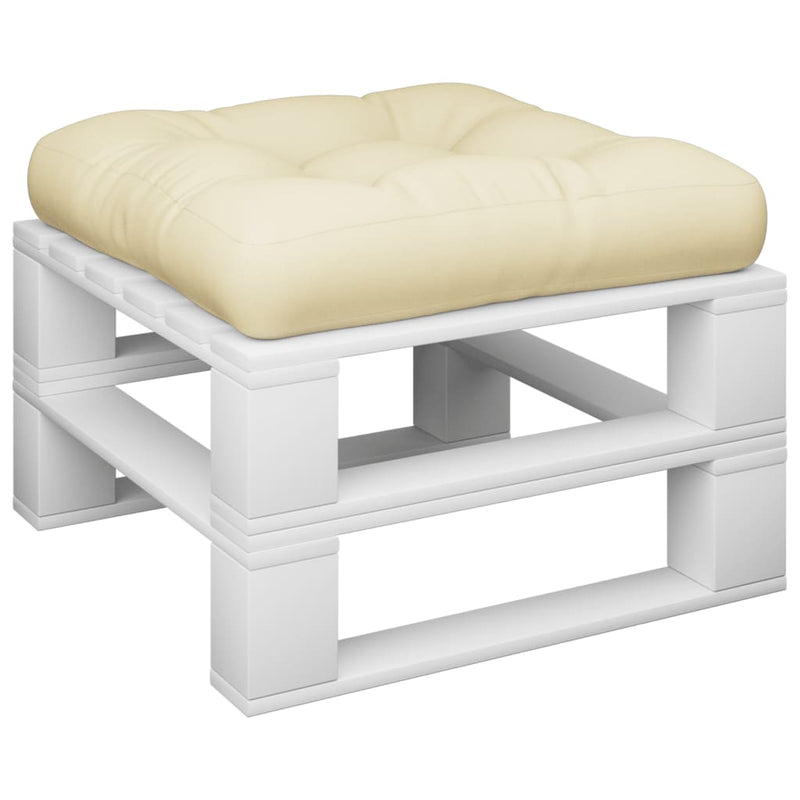 Load image into Gallery viewer, Vidaxl palletkussen 60x61,5x10 cm stof crèmekleurig