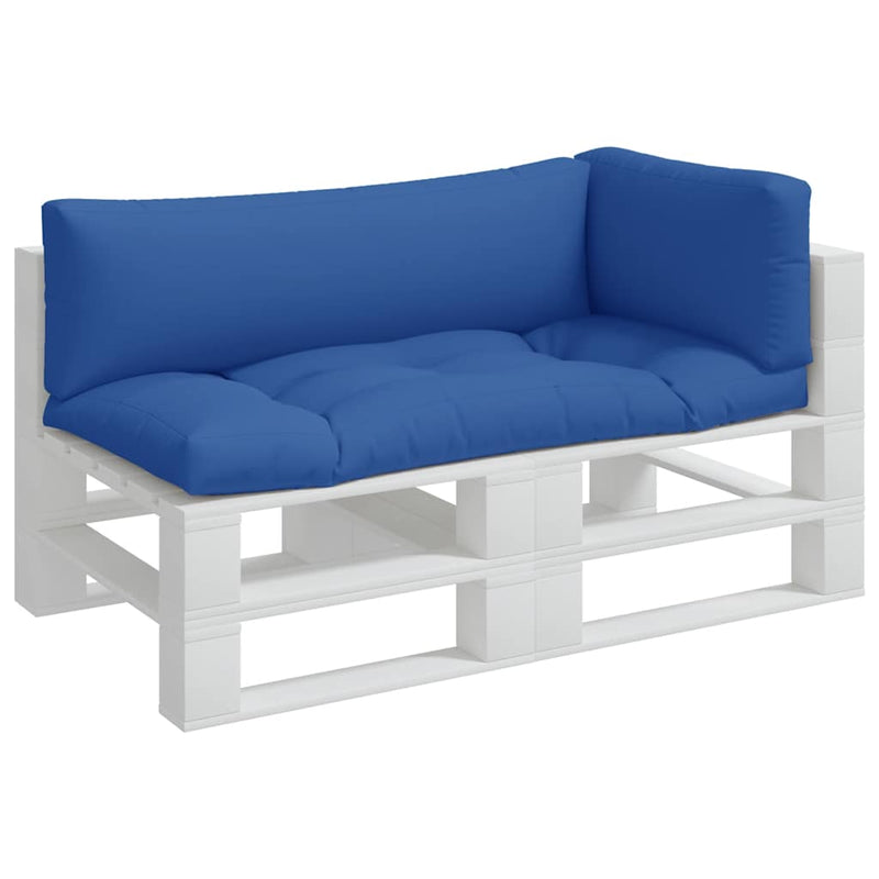 Chargez l'image dans la visionneuse de la galerie, Vidaxl palletkussens 3 st stof blauw