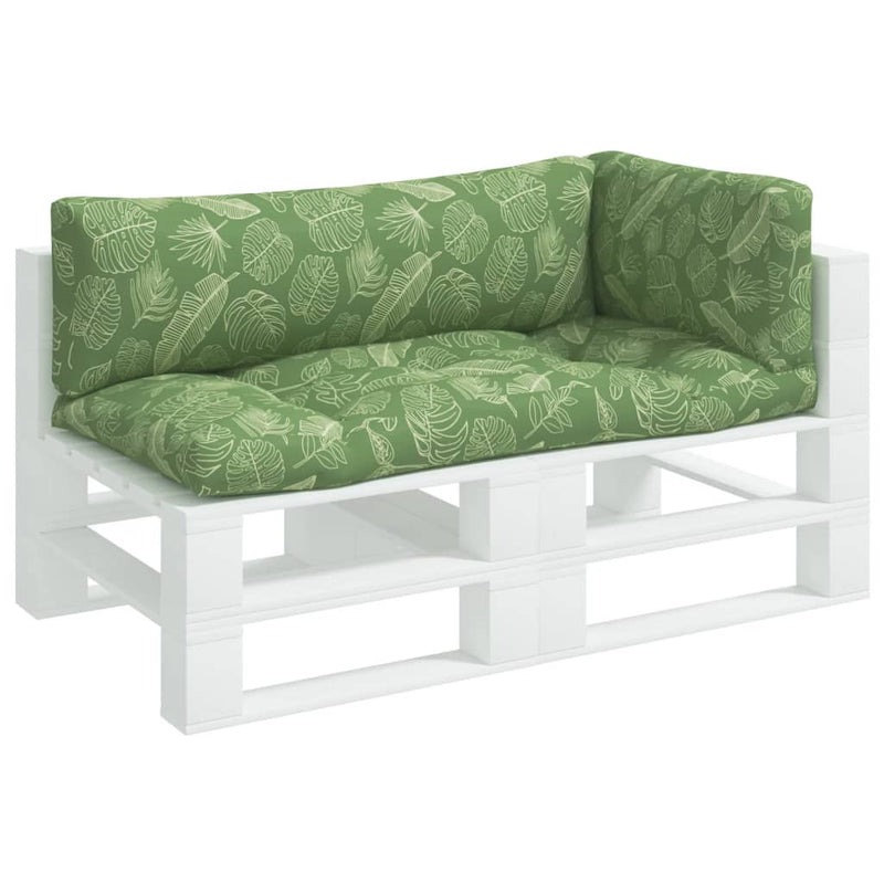 Load image into Gallery viewer, Vidaxl palletkussens 3 st bladpatroon oxford stof