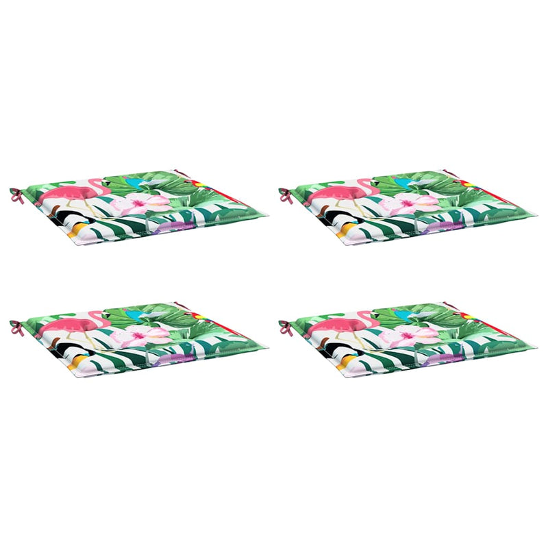 Load image into Gallery viewer, Vidaxl tuinstoelkussens 4 st 50x50x4 cm stof meerkleurig