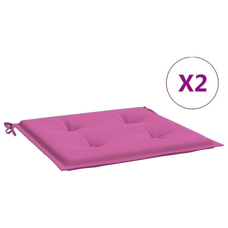 ギャラリービューアに画像をロードする, Vidaxl tuinstoelkussens 2 st 50x50x4 cm stof roze