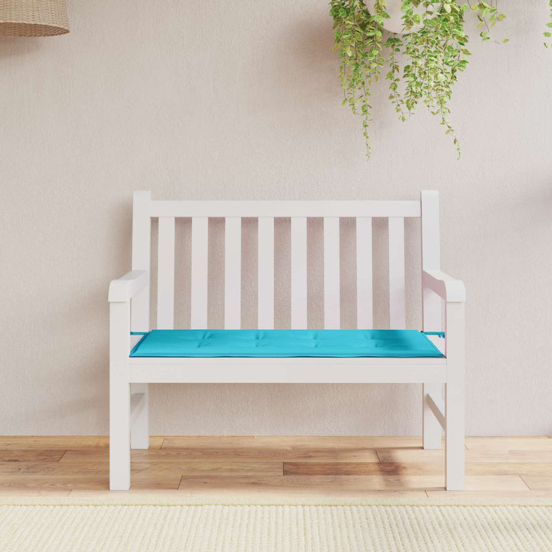 Afbeelding laden in galerijviewer, Vidaxl bankkussen effen turquoise 120 x 50 x 3 cm oxford stof