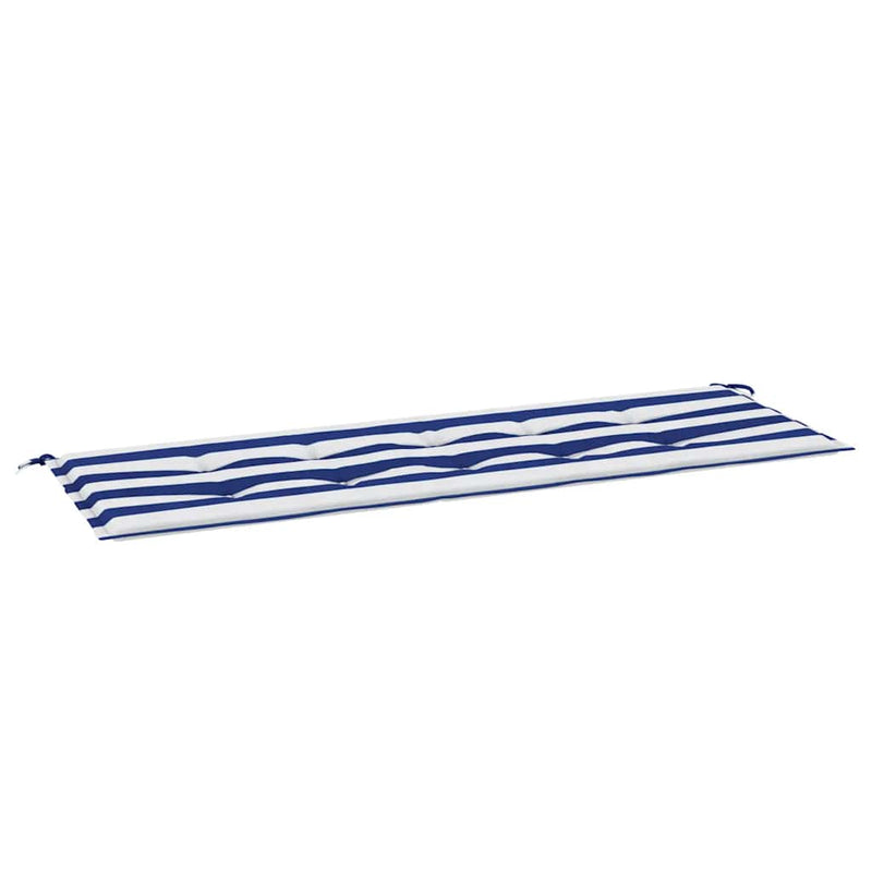 ギャラリービューアに画像をロードする, Vidaxl tuinbankkussen gestreept 150x50x4 cm oxford stof wit en blauw