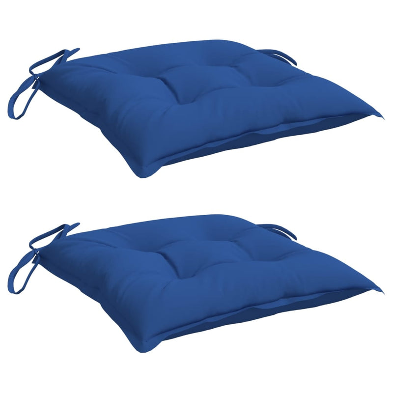 Load image into Gallery viewer, Vidaxl stoelkussens 2 st 40x40x7 cm oxford stof blauw