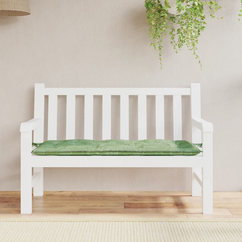 Load image into Gallery viewer, Vidaxl tuinbankkussen bladpatroon 120x50x7 cm stof