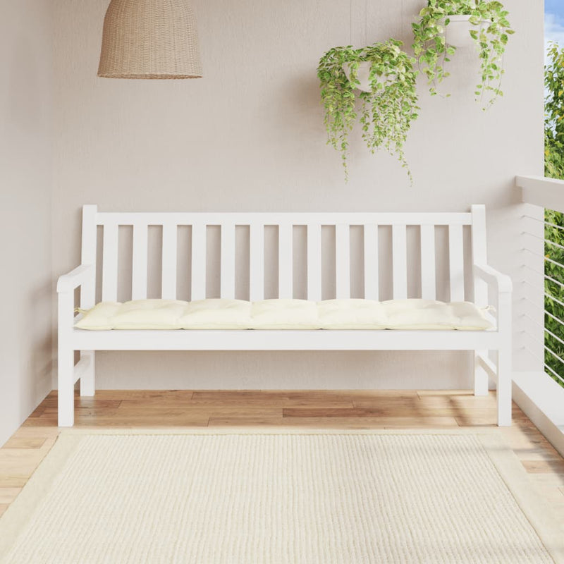 ギャラリービューアに画像をロードする, Vidaxl tuinbankkussen 180x50x7 cm oxford stof crèmekleurig