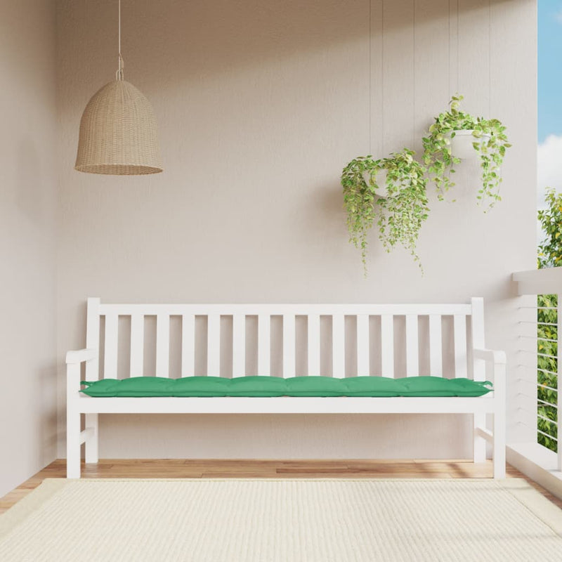 Load image into Gallery viewer, Vidaxl tuinbankkussen 200x50x7 cm stof groen