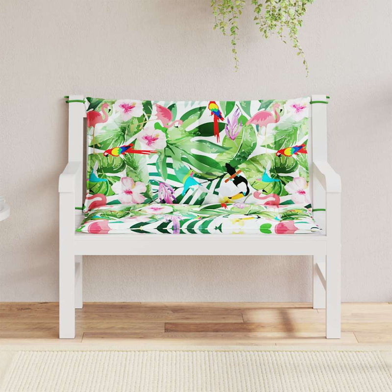 Load image into Gallery viewer, Vidaxl tuinbankkussens 2 st 100x50x7 cm stof meerkleurig