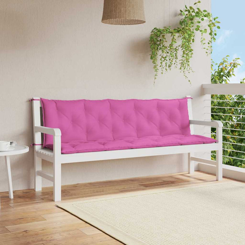Afbeelding laden in galerijviewer, Vidaxl tuinbankkussens 2 st oxford stof roze