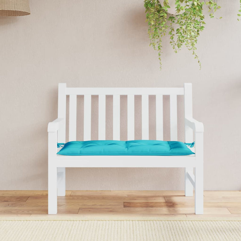 Load image into Gallery viewer, Vidaxl tuinbankkussen 110x50x7 cm stof turquoise