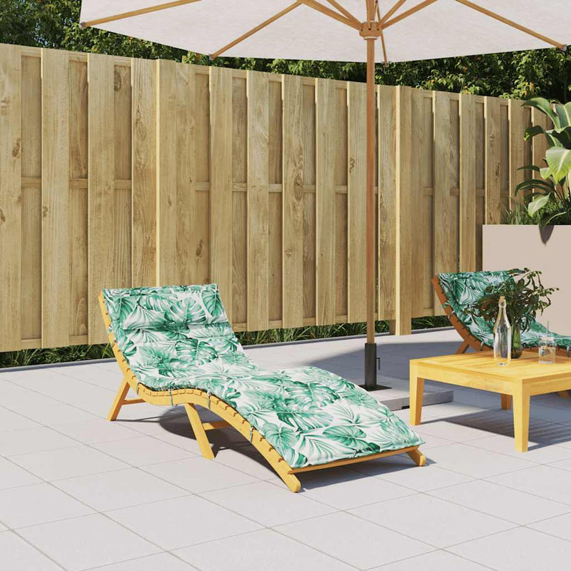 Load image into Gallery viewer, Vidaxl ligbedkussen bladpatroon 180x60x4 cm oxford stof