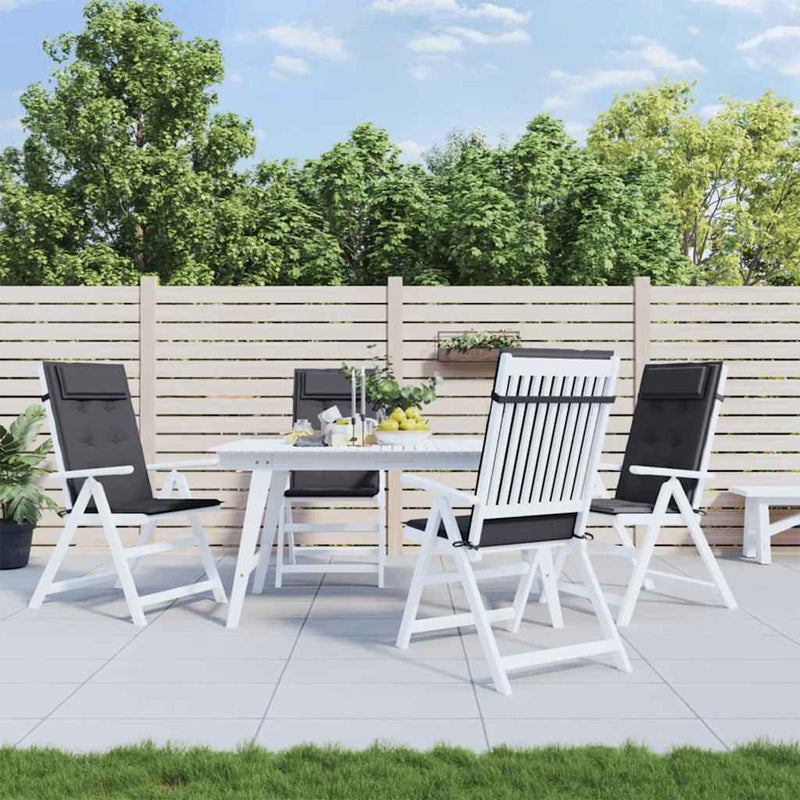 Load image into Gallery viewer, VidaXL Stoelkussens 4 st hoge rug oxford stof antracietkleurig