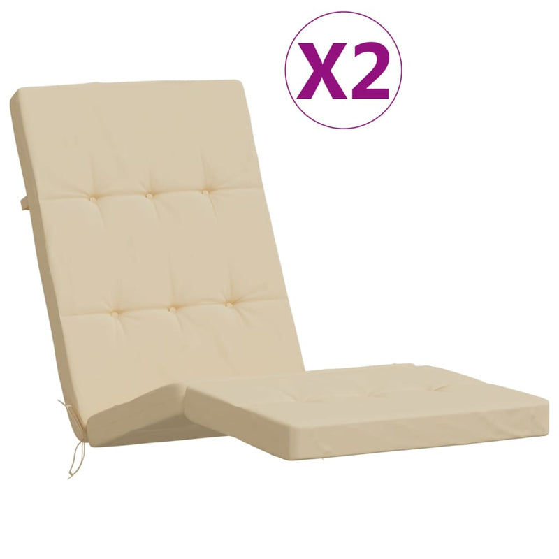 Load image into Gallery viewer, Vidaxl terrasstoelkussens 2 st oxford stof beige
