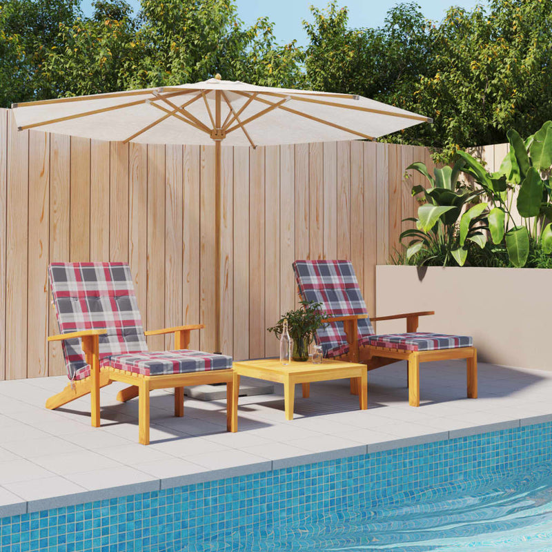 Load image into Gallery viewer, Vidaxl terrasstoelkussens 2 st ruitpatroon oxford stof rood