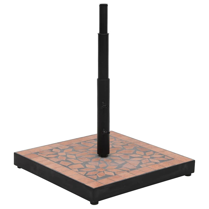 Load image into Gallery viewer, Vidaxl parasolvoet vierkant 12 kg terracottakleurig