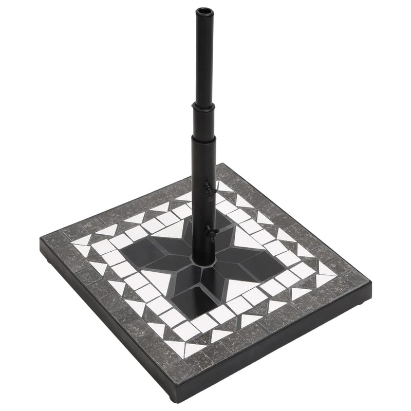 Load image into Gallery viewer, Vidaxl parasolvoet vierkant 12 kg zwart en wit