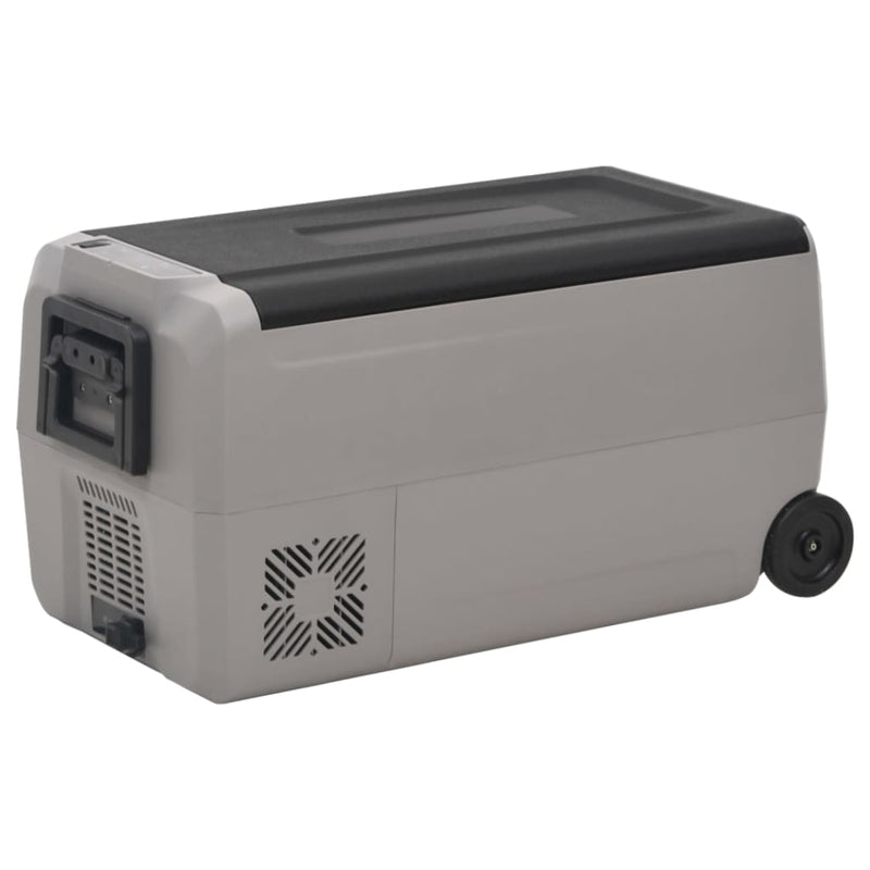 Load image into Gallery viewer, Vidaxl koelbox met wielen en handvat 36 l polypropeen zwart en grijs