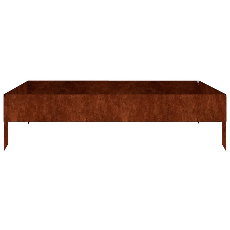 Load image into Gallery viewer, Vidaxl plantenbak verhoogd 100x100x26 cm cortenstaal