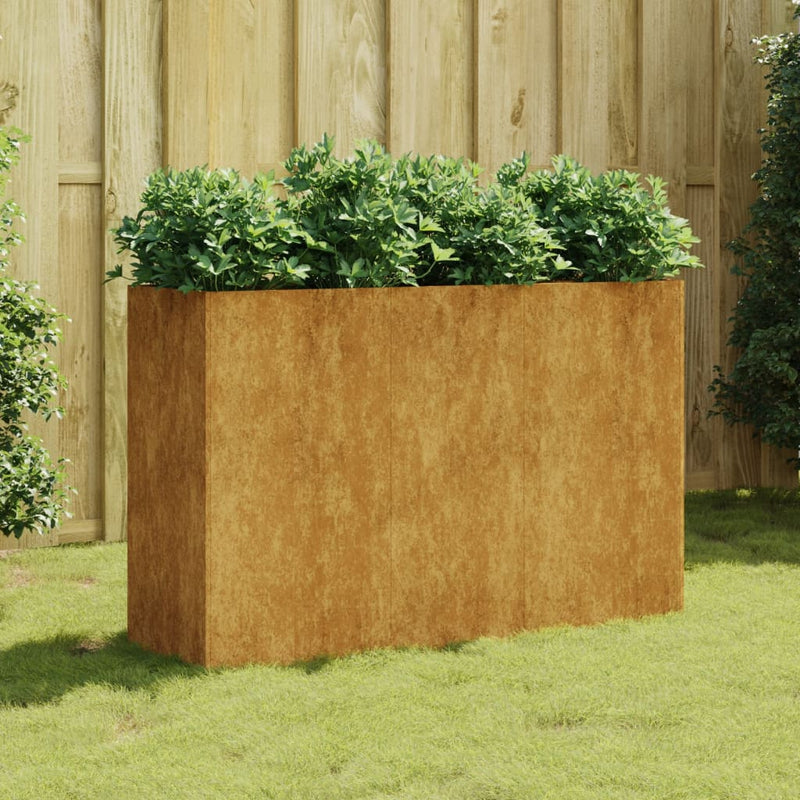 Load image into Gallery viewer, Vidaxl plantenbak verhoogd 120x40x80 cm cortenstaal