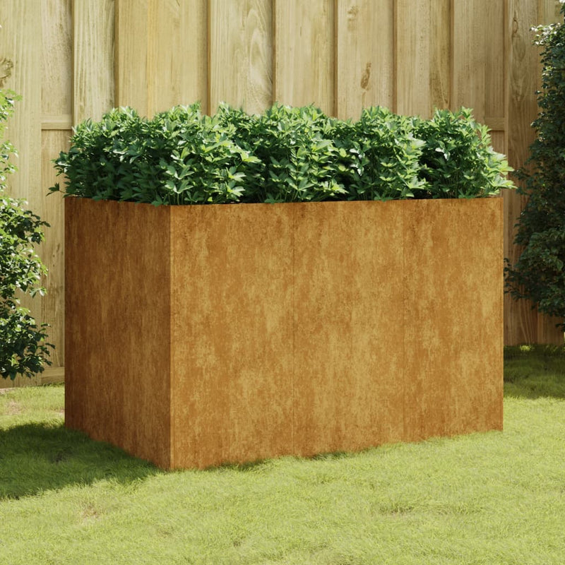 Load image into Gallery viewer, Vidaxl plantenbak verhoogd 120x80x80 cm cortenstaal